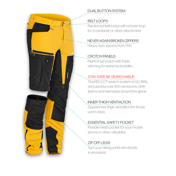 BN005 Zip-Off Outdoor Pants Men's Burnt 