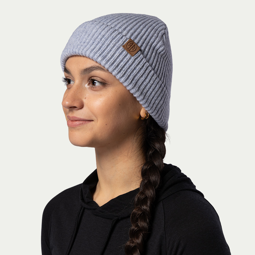 帽子 MEER. WOOL KNIT BEANIE ZTL Merino Wool Beanie Hat for Men Women, Warm Fleece Lined Knit