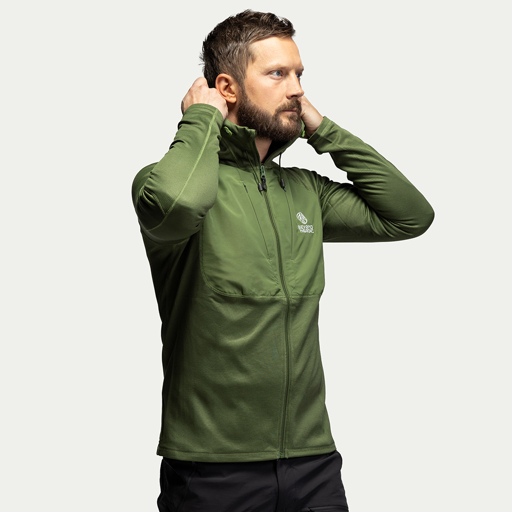 【BAON】[unisex] Meldiki Nordic Fleece Over Sweatshirt BN101 Mid-Layer Fleece Hoodie for Men – Warm & Versatile