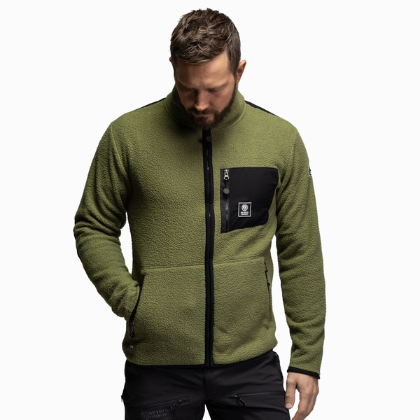 BN303 Pile Fleece Jacket Men's Jade Green