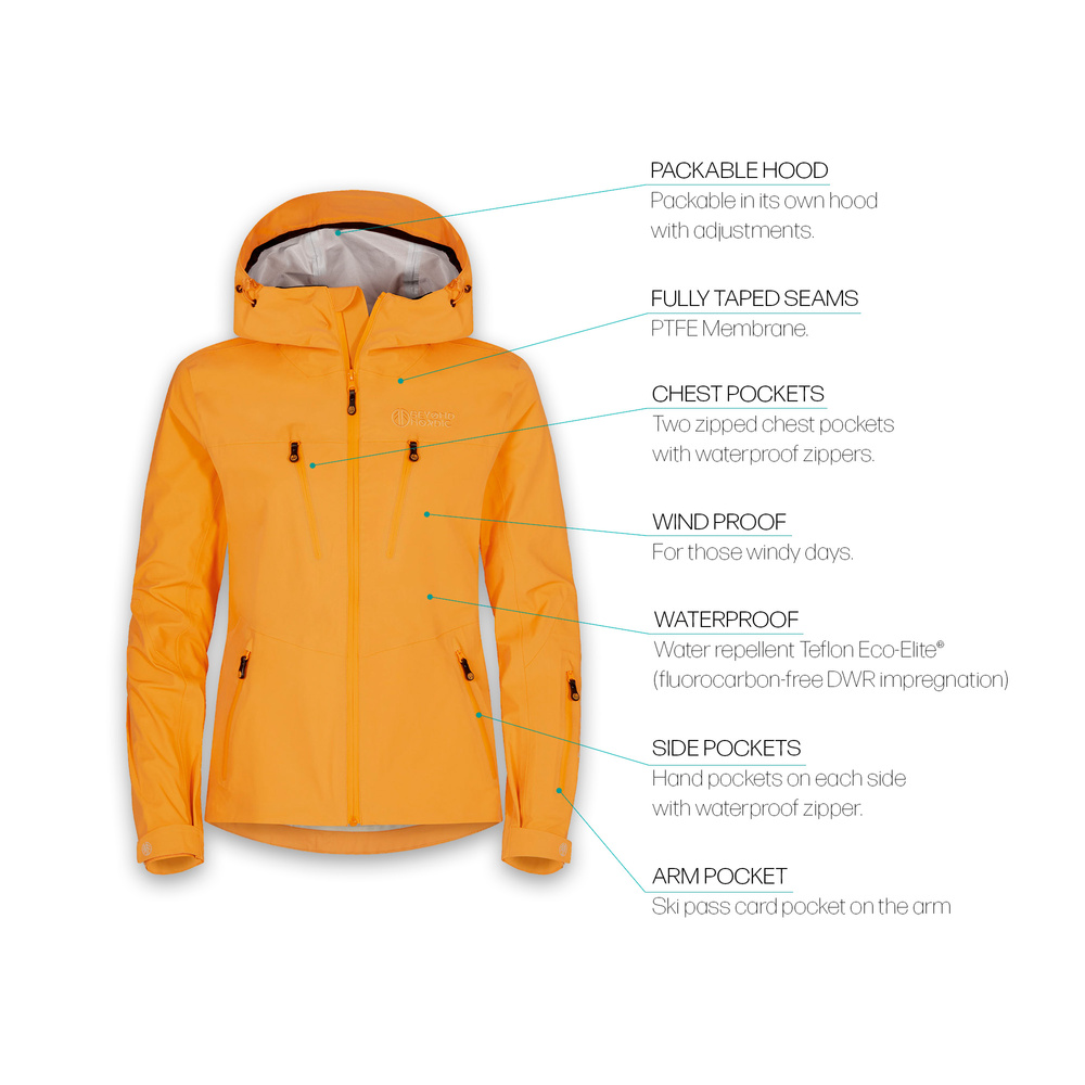 BN302 3L Hard Shell Jacket Women's Yellow