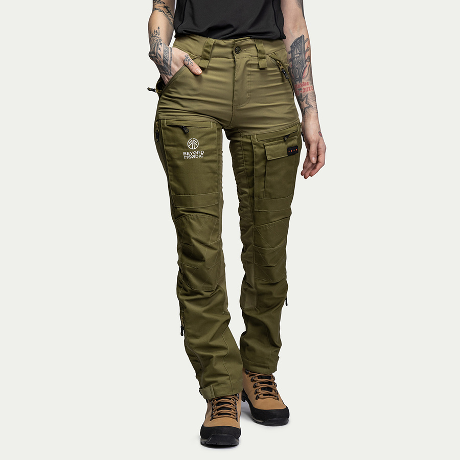 Pantalon Orvis Femme Taille 16 Vert Stretch - Randonnée Plein Air
