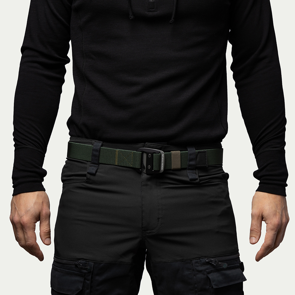 BN407 Hiking Belt Moss Green - Størrelse: 100cm - Beyond Nordic
