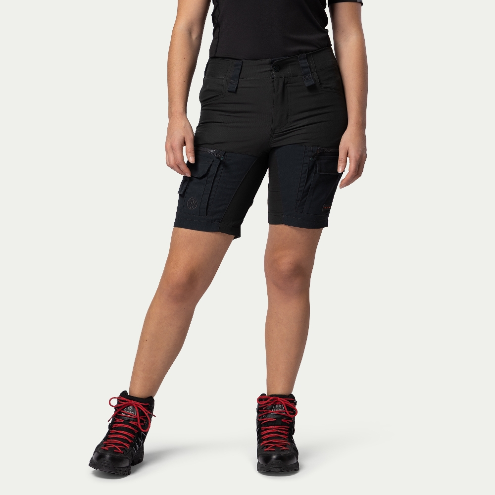 Outdoor Shorts Dames Off Black - Maat: M - Beyond Nordic - Wandelshorts