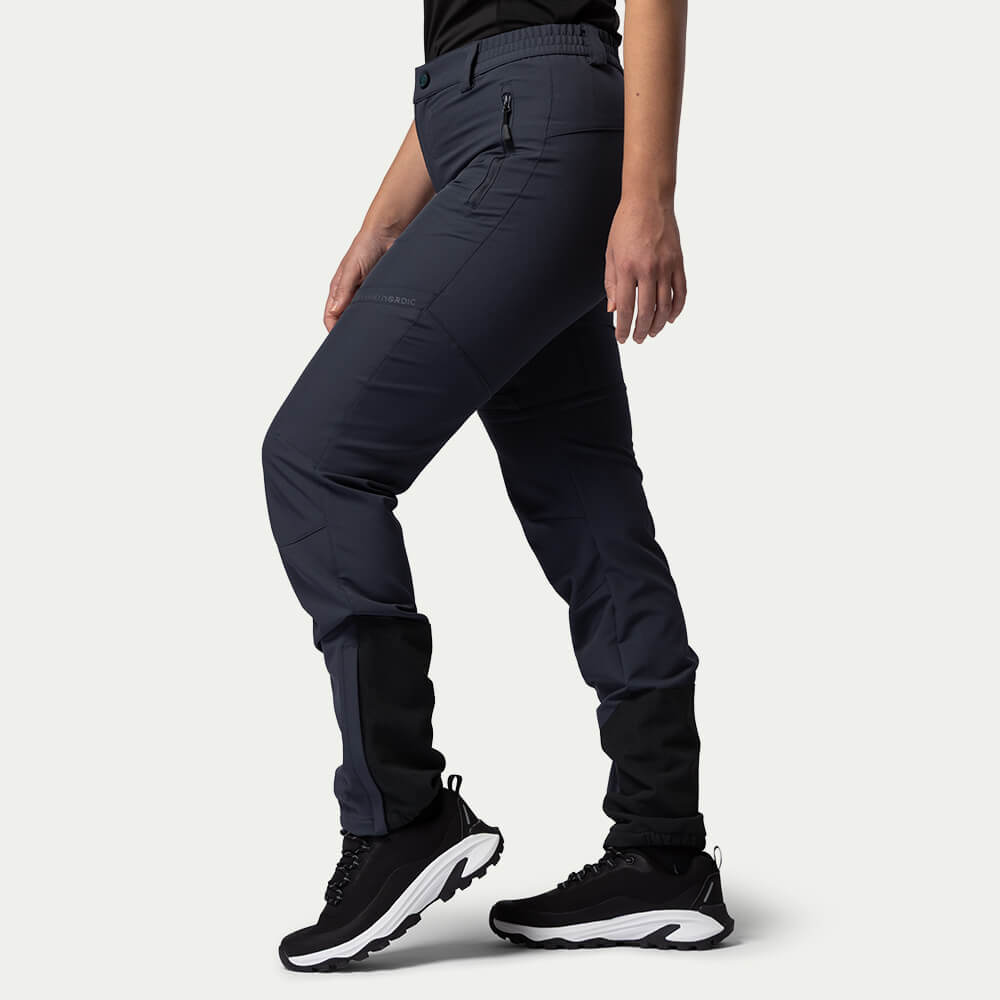 Flexibel Lättvikts Byxa Dam Carbon Grey - Storlek: XXS - Beyond Nordic - Lättvikts vandringsbyxor