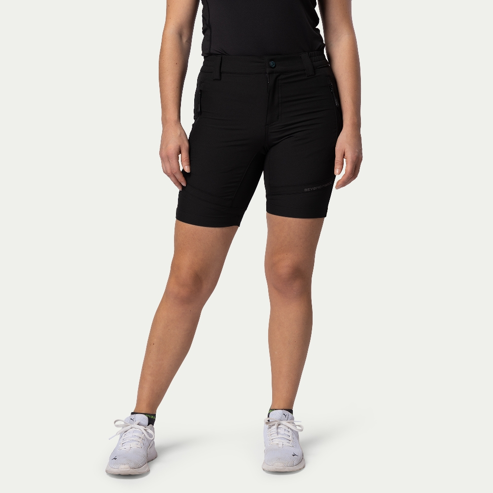 Flexibele Lichtgewicht Shorts Dames Onyx Black - Maat: XXL - Beyond Nordic - Lichtgewicht shorts