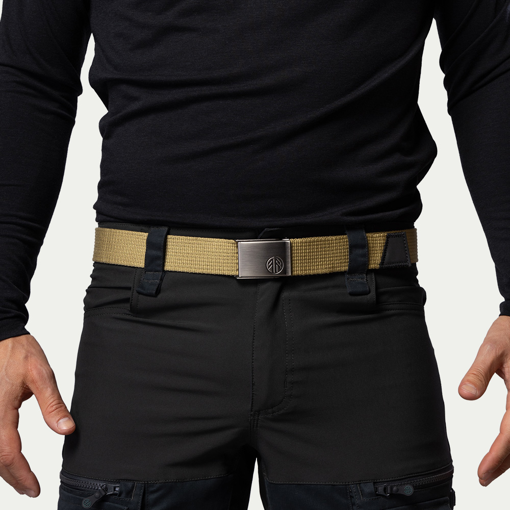 BN409 Canvas Belt Khaki - Beyond Nordic