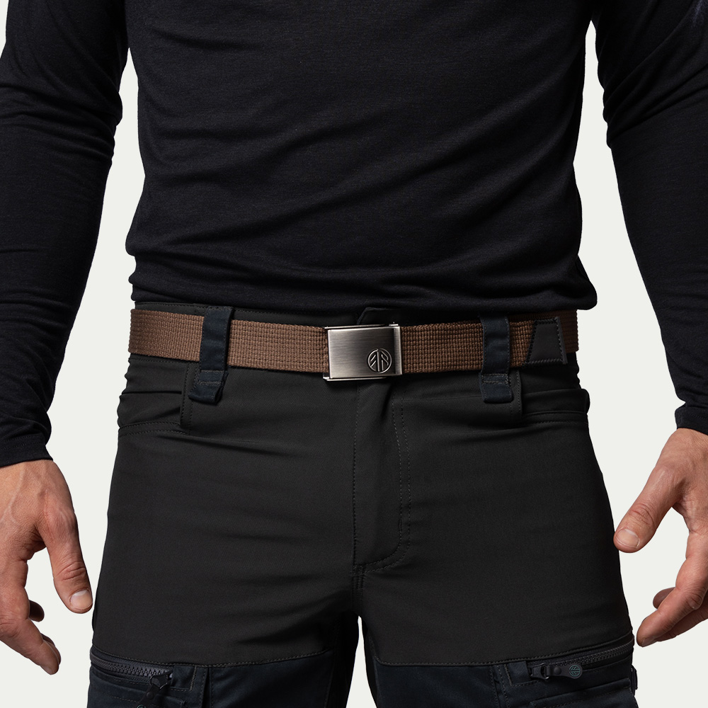 BN409 Canvas Belt Sepia Brown - Beyond Nordic