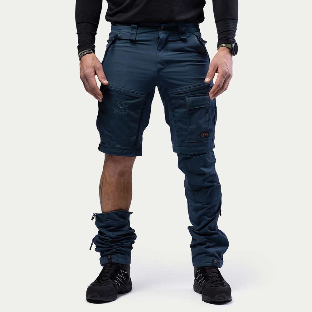 RE:NEW - Zip-Off Turbukse Herre Midnight Navy - Størrelse: L - Beyond RE:NEW