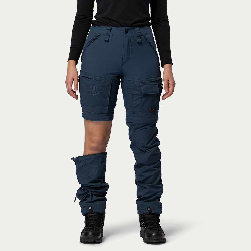 RE:NEW - Zip-Off Turbukse Dame Midnight Navy - Størrelse: XXS - Beyond RE:NEW