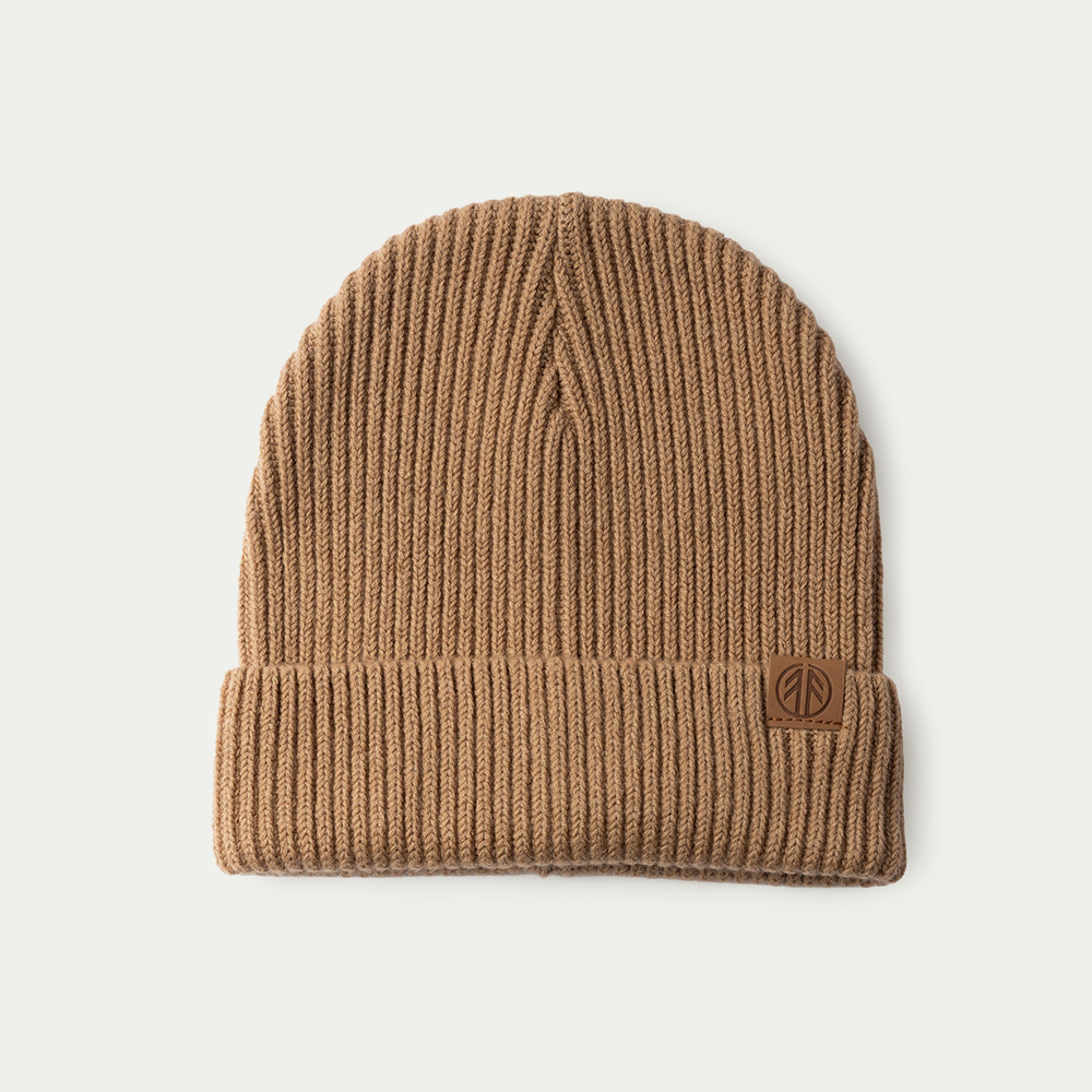 BN202 Knitted Merino Beanie Brown - Beyond Nordic