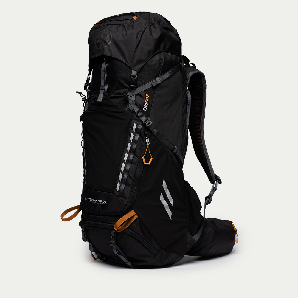 BN507 Adventure Backpack 60l Onyx Black - Beyond Nordic