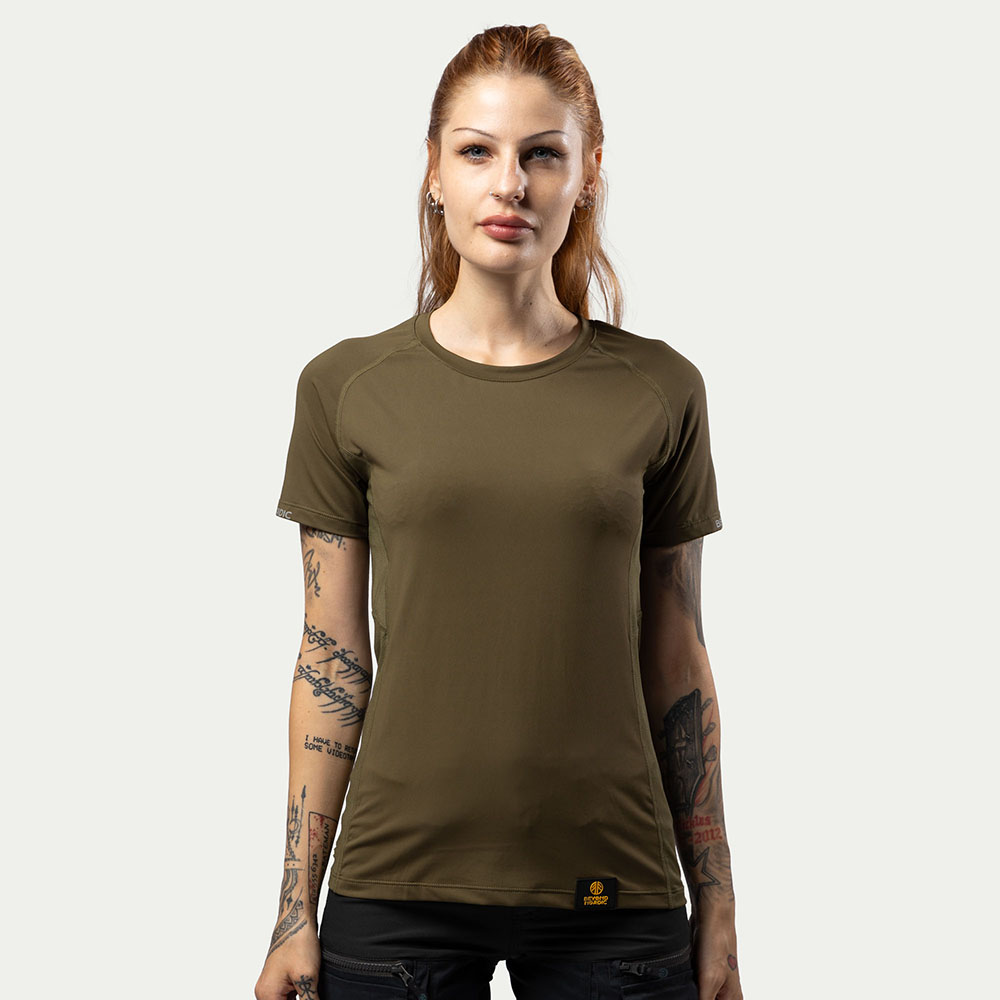 BN205 Performance T-Shirt Dames Moss Green - Maat: XS - Beyond Nordic