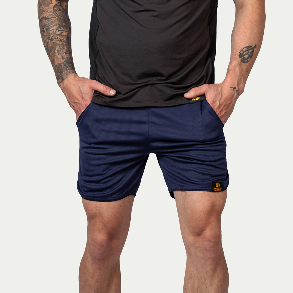 BN206 Performance Shorts Herr Navy - Storlek: M - Beyond Nordic