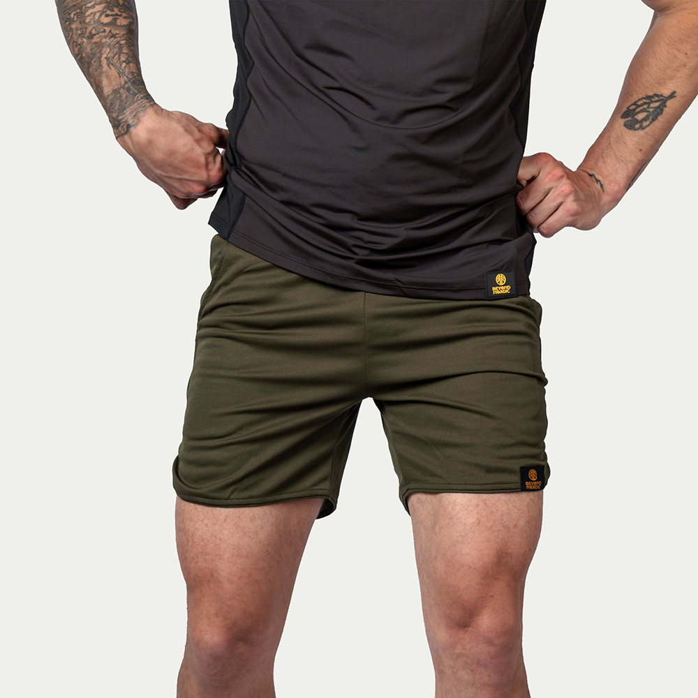 BN206 Performance Shorts Herr Moss Green - Storlek: XL - Beyond Nordic
