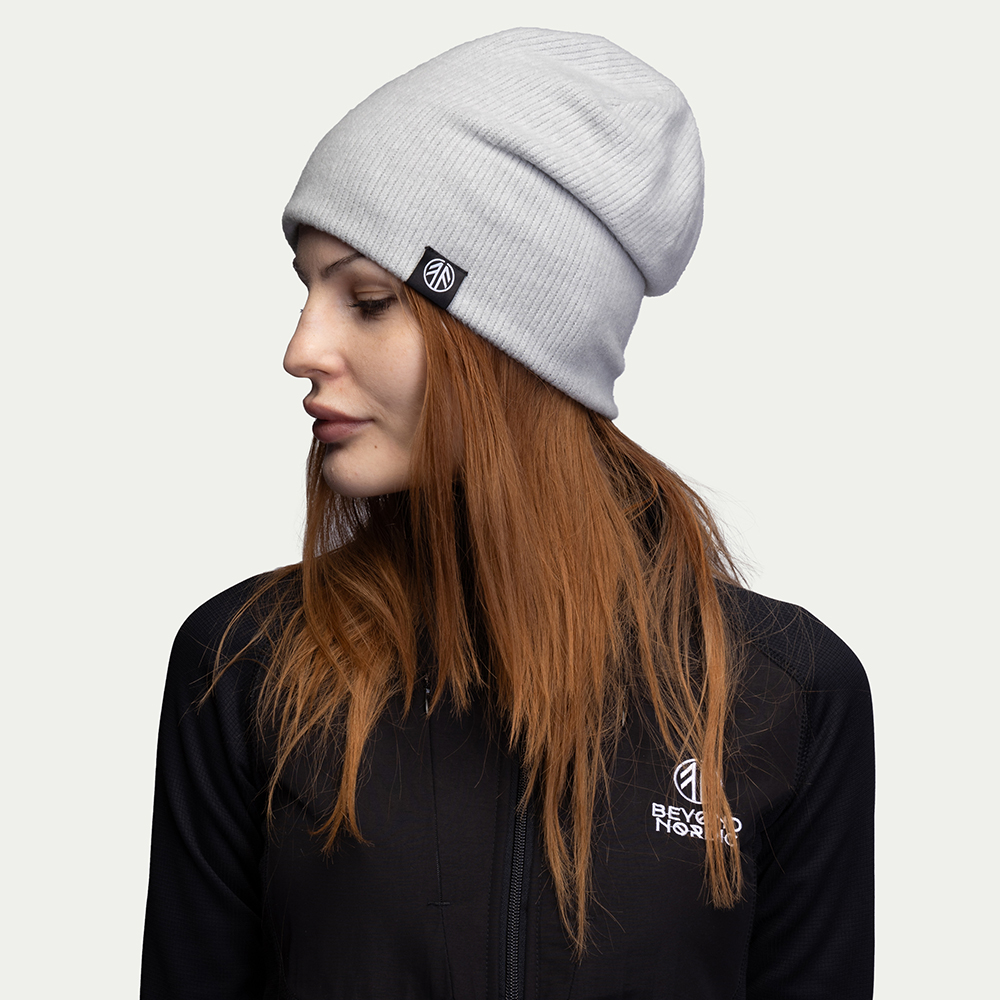 BN212 Relaxed Beanie Grey - Storlek: One Size - Beyond Nordic